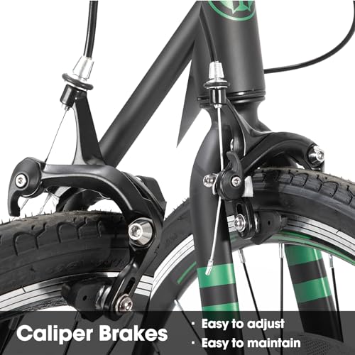 HILAND Adult Road Bike 700c Racing Bike with 14 Speeds, Aluminum Frame, Caliper Brake, City Commuter Bicycle for Women Men