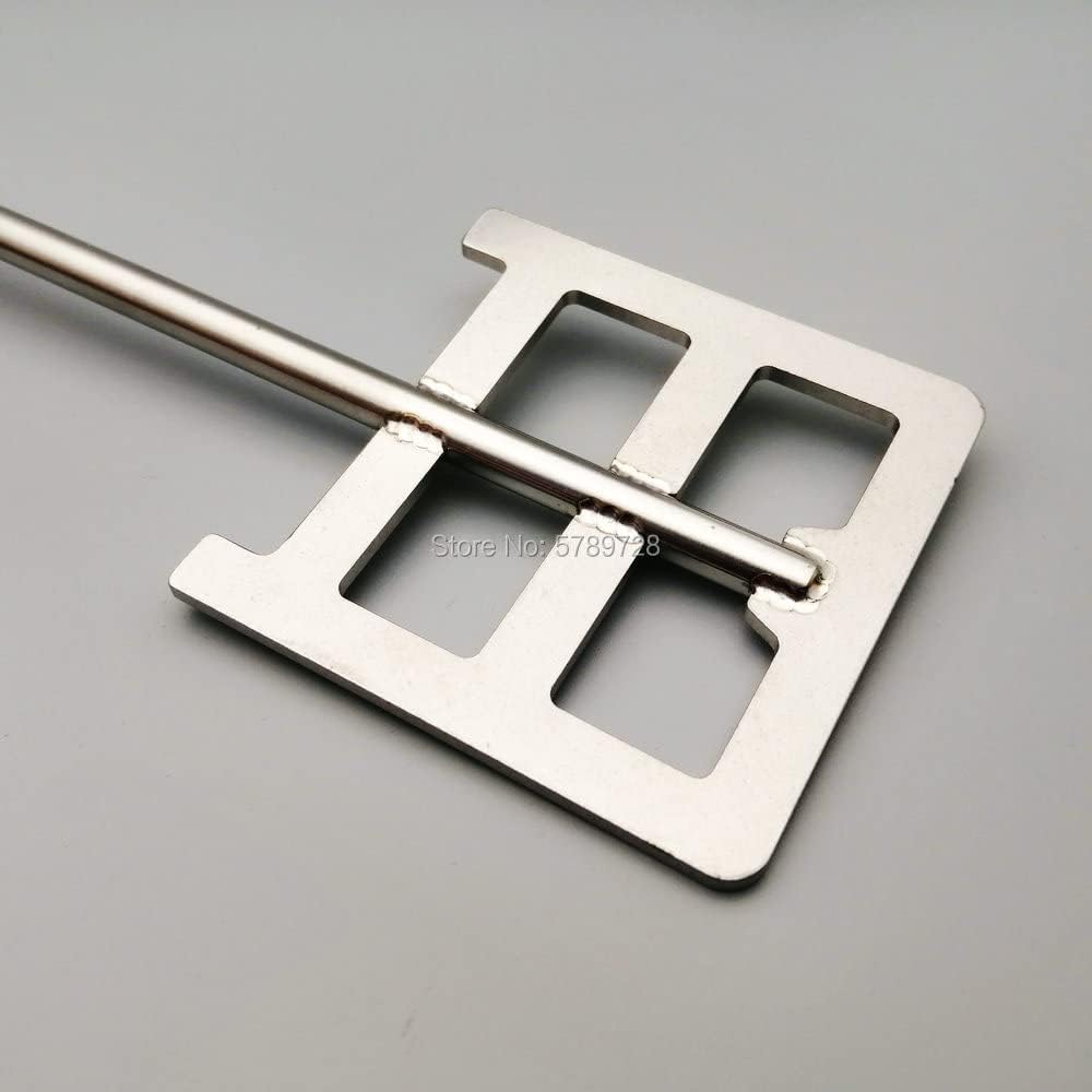 Overhead-Rührstab, Edelstahl Anker Typ Paddel Impeller Rühren Klinge Mit Stange 1pc Mehrere Größen(80x8x350mm)