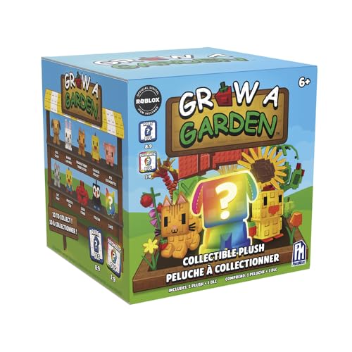 Grow a Garden Serie 1 Mystery Collectible Plush Offizielle Roblox Haustier Plüschfigur mit DLC Code 10 cm Blind Box Überraschung ab 6 Jahren