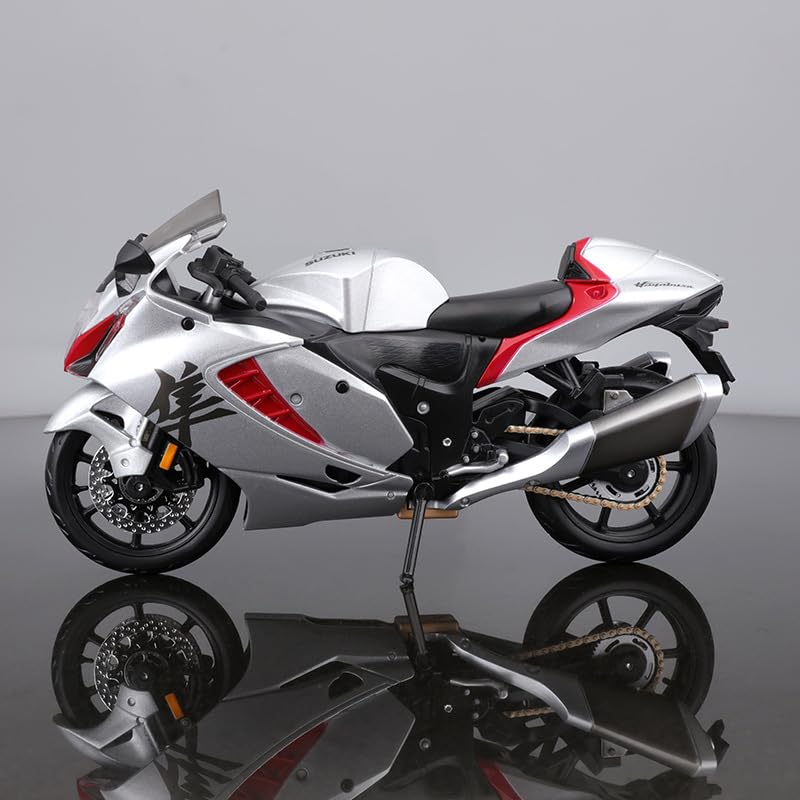 Modelo a escala 1/12 motocicleta Suzuki Hayabusa metal y plástico miniatura 2