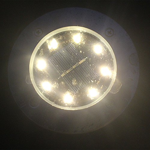 1PC LED Solar Power Buried Light Ground Lamp Outdoor Garden Decking
