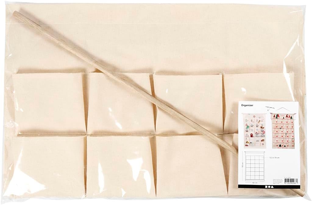 Creative 49735 Hanging Organizer, 93 cm Height, 60 cm Width, Natural