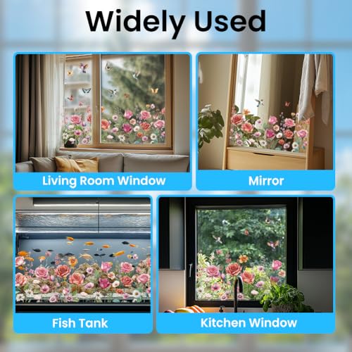 Vinilo decorativo para ventana PVC impermeable 30x120cm miniatura 5
