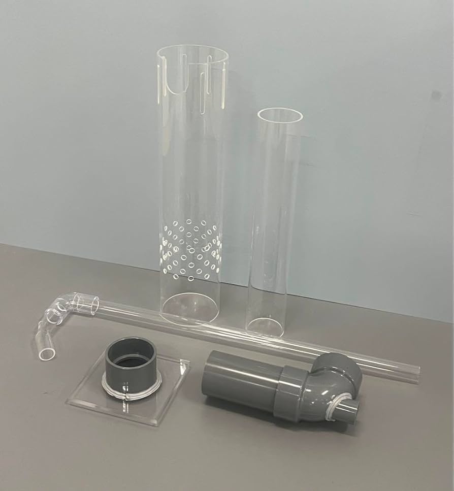 アクリル水槽オーバーフロー加工用 台座＋アクリル透明三重管配管セット　H600用 楽天市場】メーカー直送 （受注生産）水槽 アクリル水槽 OF