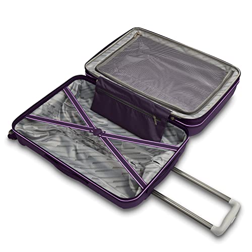 Image of American Tourister Stratum 2.0 Hardside Expandable Luggage with Spinners, Plum, 2PC SET (Carry-on /Large)