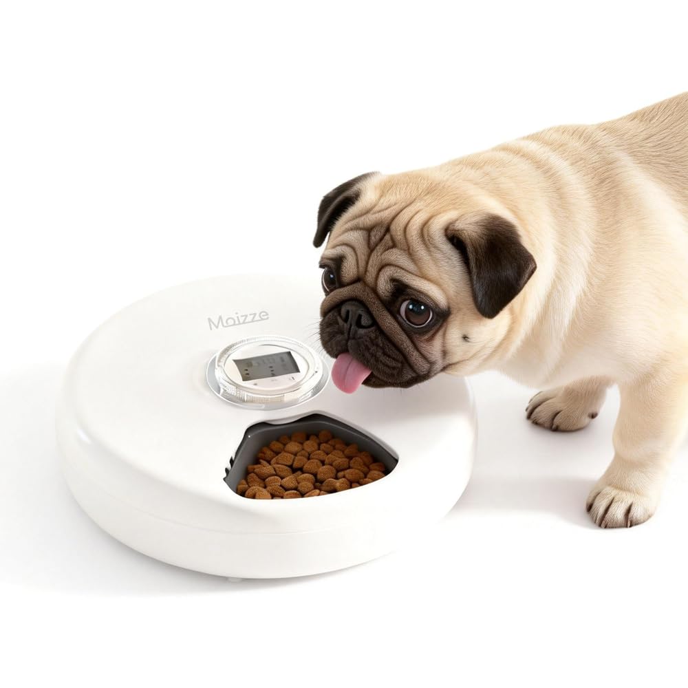 Amazon | Moizze 自動給餌器 猫 犬 6食 ウェットフード 手作り料理