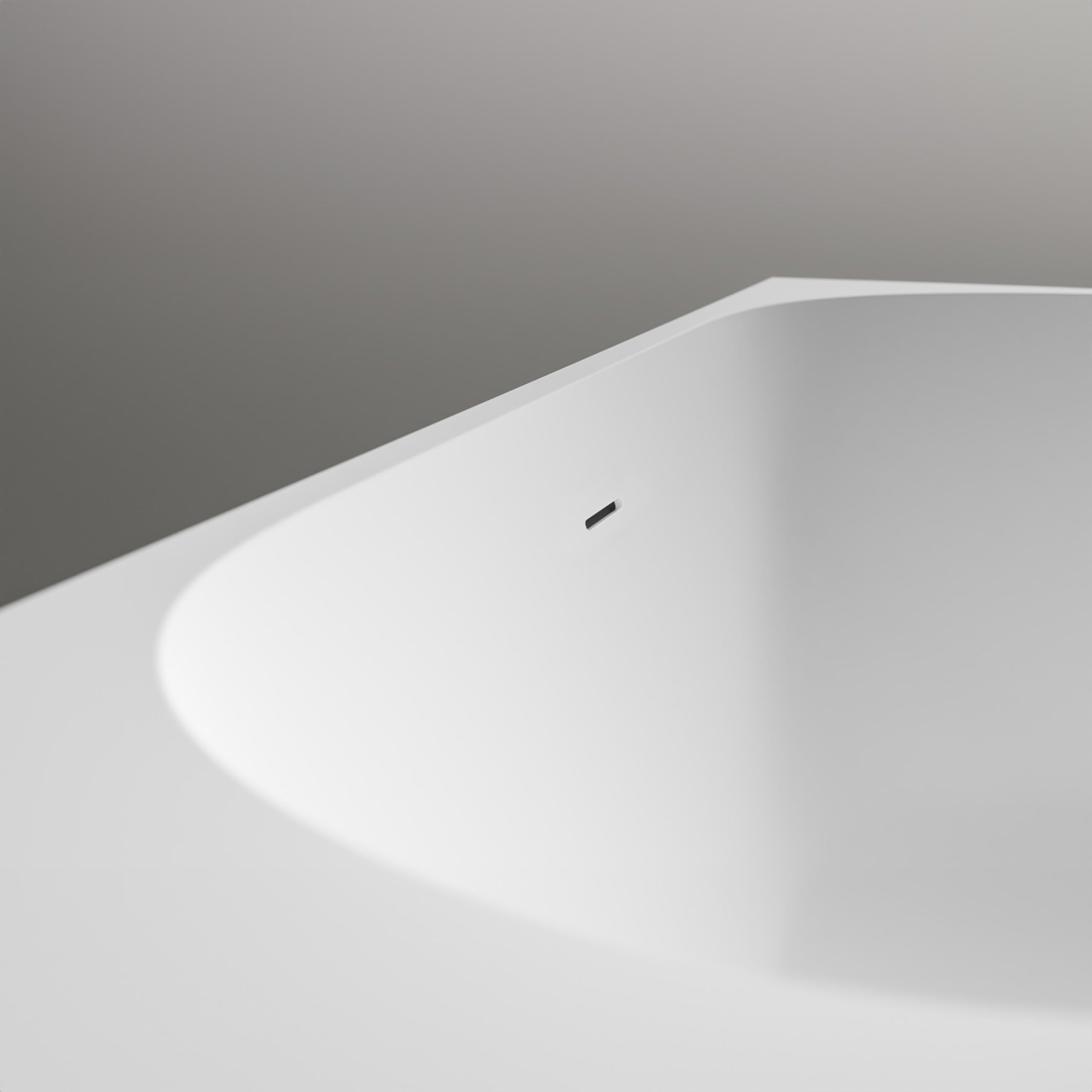Vasca da bagno freestanding NOVA CORNER - bianco - installazione a sinistra - 170 x 78 cm - Senza rubinetteria, Sistema drenaggio:Senza sistema di drennaggio, Bianco opaco