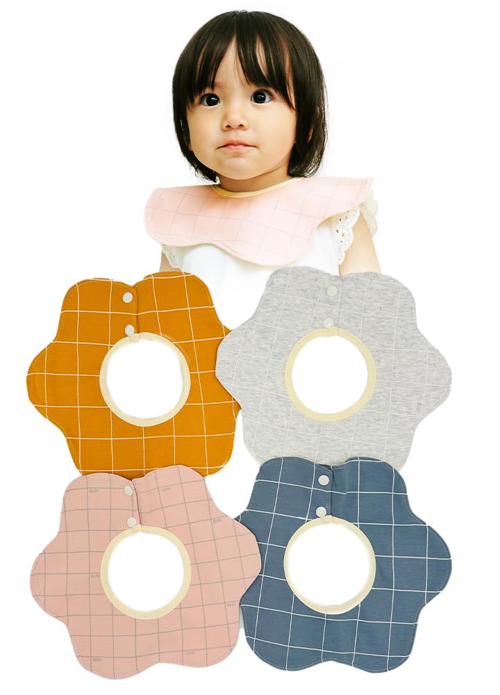 Amazon.co.jp: [＆COCO] スタイ 防水 4枚セット よだれかけ