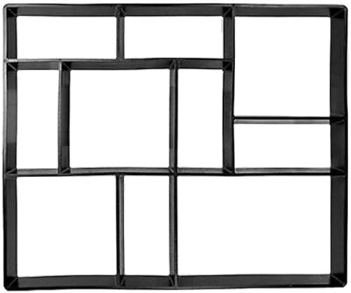 GANAZONO Moldes de hormigón para hacer caminatas en forma de ladrillo pavimentador de piedra escalonada de plástico moldes de cemento decoración de