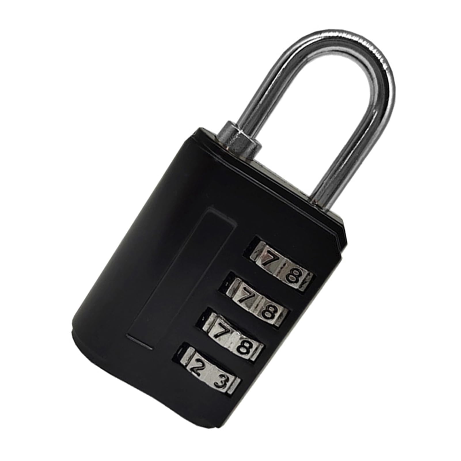 HERCHR 4 Digit Combination Lock, Pad Locks with Code Pad Lock Combination Combination Locks Bulk Number Lock Small Combo Lock(Black)