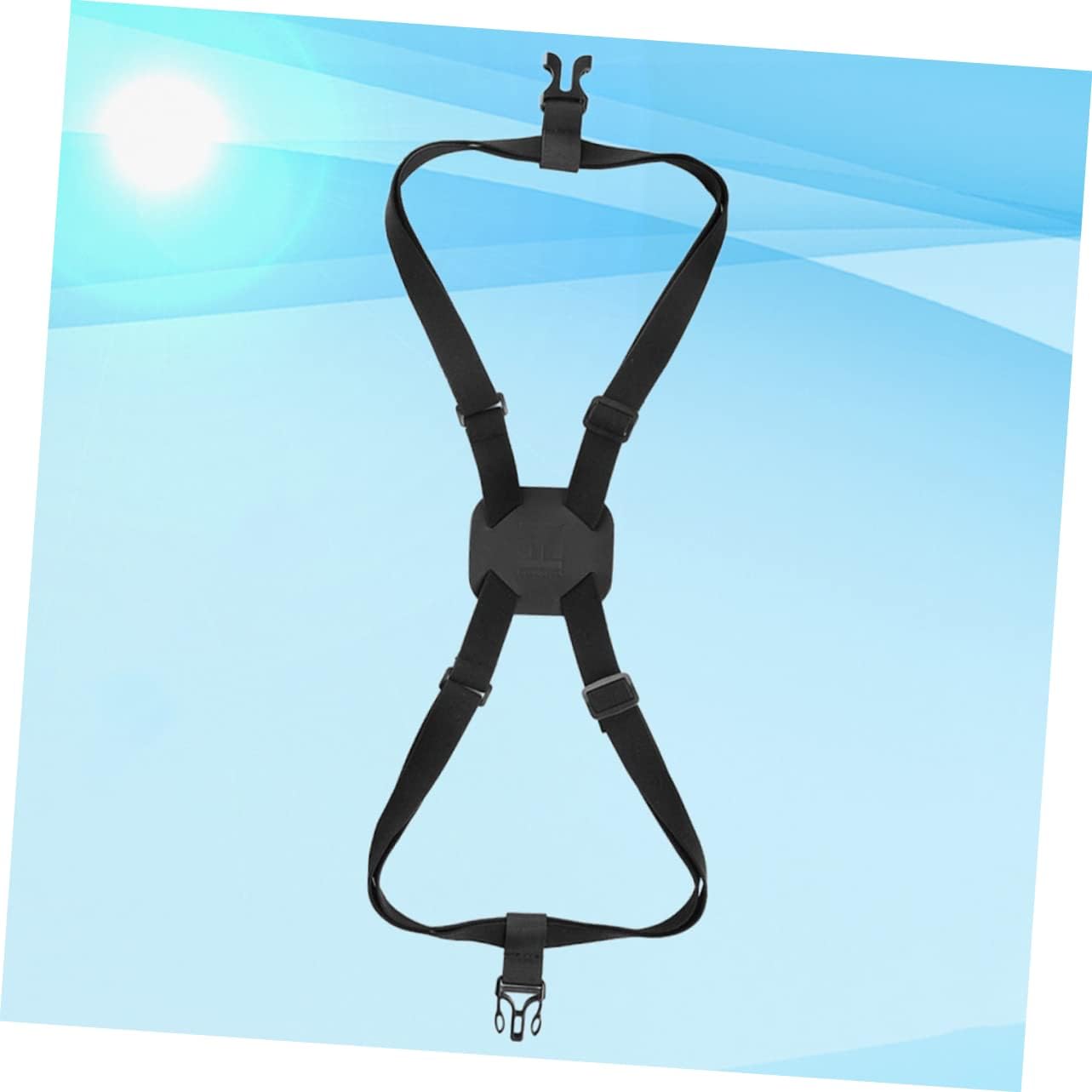 VALICLUD 1pc Pu Leather Luggage Strap Elastic Binding Band for Travel Packing Sturdy Cross Luggage Fixing Strap Lightweight Portable for Outdoor Use Black