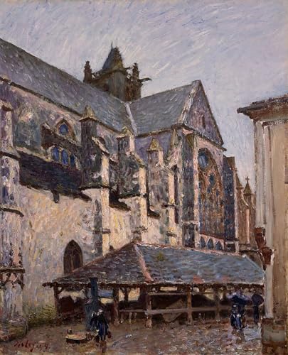 Cuadro de pintura al óleo de Sisley de 60x90cm para dar calidez a tu casa moderna