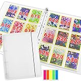 iDattel Sammelkarten Album-630 seitliche Ladetasche,35 Seiten,18 Taschen pro Seite, Sammelalbum Groß,Sammelkarten Album Karten Album Kartenhalter Kompatibel mit Pokemon