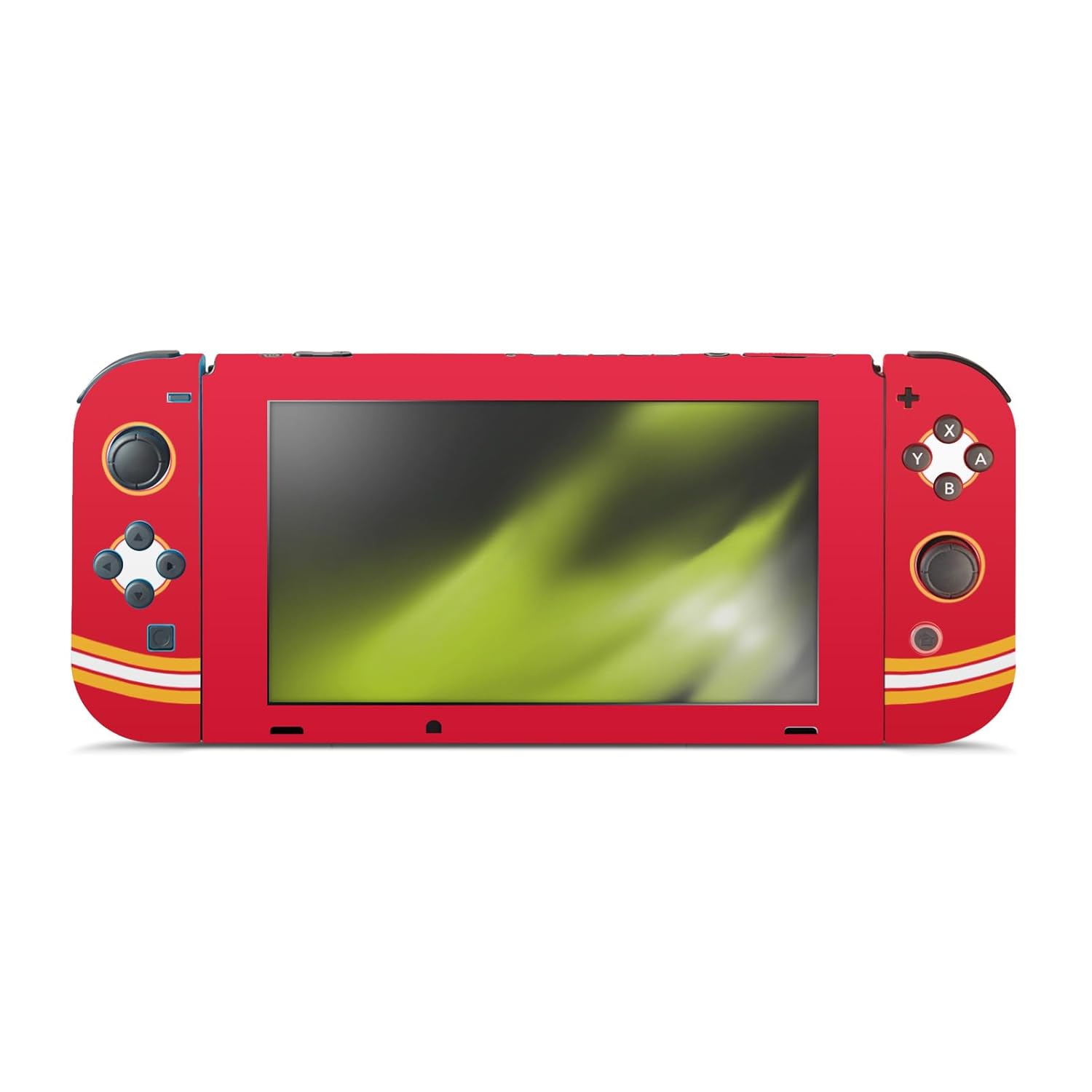 Head Case Designs Officially Licensed NHL Plain Calgary Flames Vinyl Sticker Gaming Skin Decal Cover Compatible With Nintendo Switch Console & Dock & Joy-Con Controller Bundle