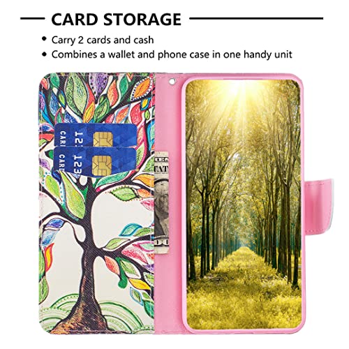 Nothing Phone 1 Case Shockproof Slim PU Leather Flip Pouch Wallet Phone Silicone Phone Cover with Magnetic Stand Card Holder Slot Protective Smartphone Cases for Nothing Phone One The Tree of Life - Image 2