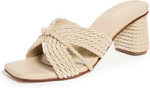 Amazon.com | KAANAS Women's Myla Square-Toe Corded Block