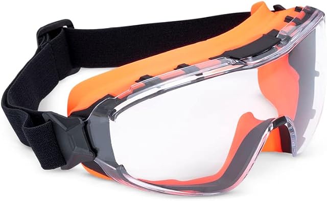Sellstrom GM510 Gants de sécurité - Gants anti-fogue, anti-rayure pour les hommes & Femmes - FR Sangle, convient à la plupart des lunettes, ANSI Z87.1 - Effacer l'objectif