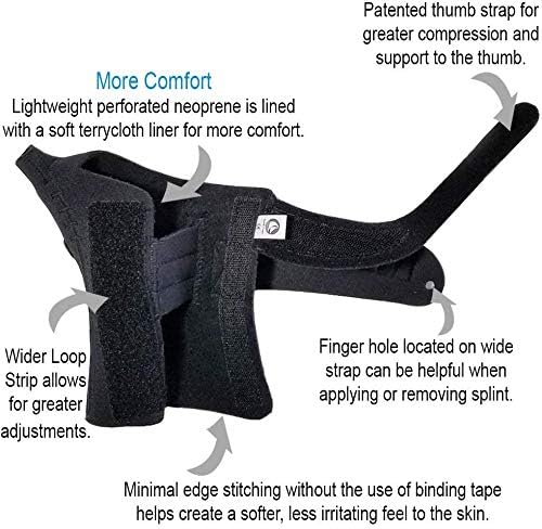 North Coast Medical Comfort Cool Thumb CMc Restrition Splint - Left, Large Plus - Model NC79560