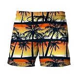 KIMODO Pantalones cortos para hombre con estampado 3D, pantalones cortos de baño, pantalones de ocio, pantalones de chándal para hombre, bañadores de verano, pantalones cortos de playa, surf,