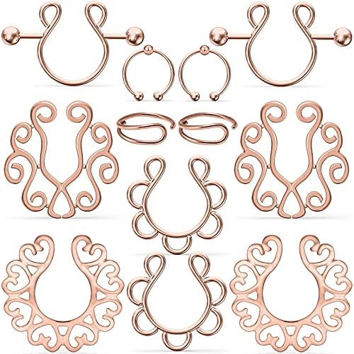 Kadogohno Fake Nipple Piercing Fake Nipple Noose Piercing