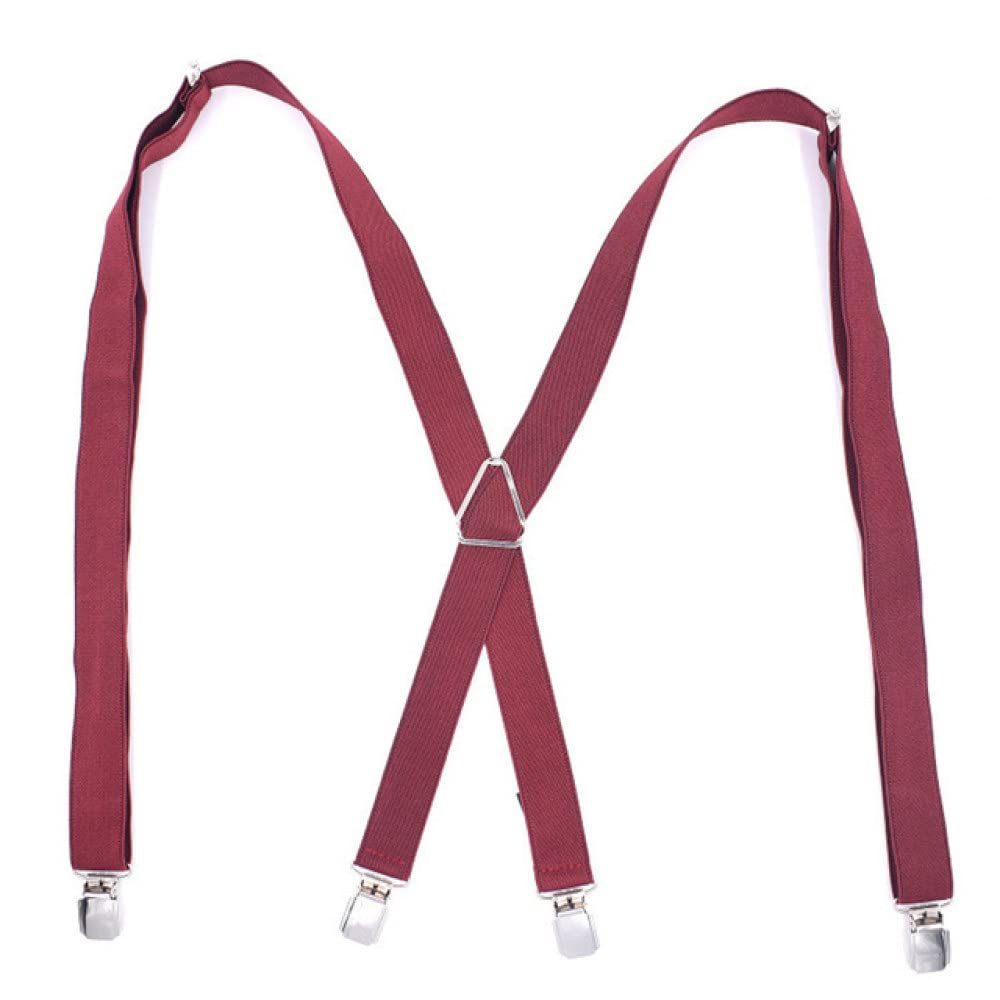 Bretelle uomo, bretelle uomo, Bretelle 4Clips Bretelle Fermagli Ambientali Bretelle Elastiche for Ragazze 2.5 * 120Cm Accessori