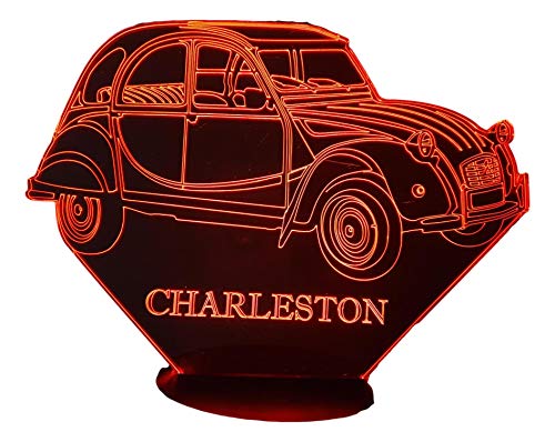 CITRO. 2CV CHARLESTON, Lámpara led ilusión 3d