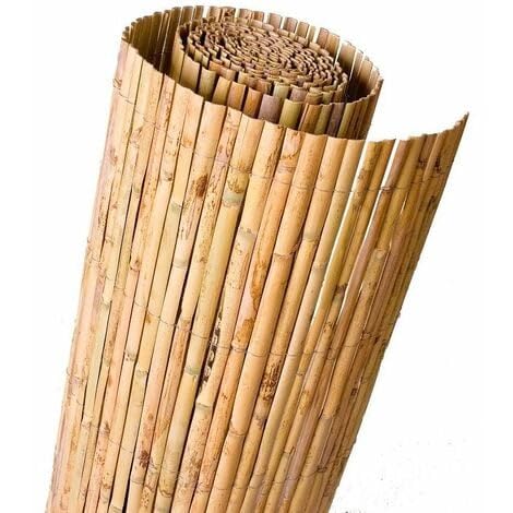 IBEROGARDEN | Cañizo Nacional de Media caña Rustico | Ocultación 85% | Caña en Rollos de 5 Metros | Ideal para vallados y pergola | resitente a la interperie