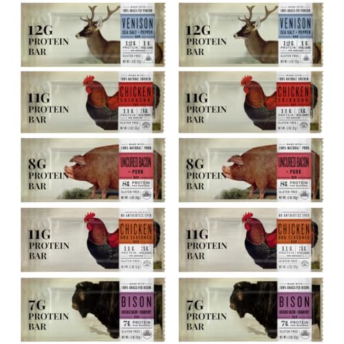EPlC 100% Animal Based Whole Protein Bars - Assorted Sampler Variety Pack - 10 Count - image 1