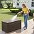 Devoko 78 Gallon Deck Box, Waterproof Resin Outdoor Storage Box for Outside and Patio, Outdoor Storage Bench Lockable for Patio Furniture, Garden Tools and Pool Supplies (Brown, 78 Gallon)