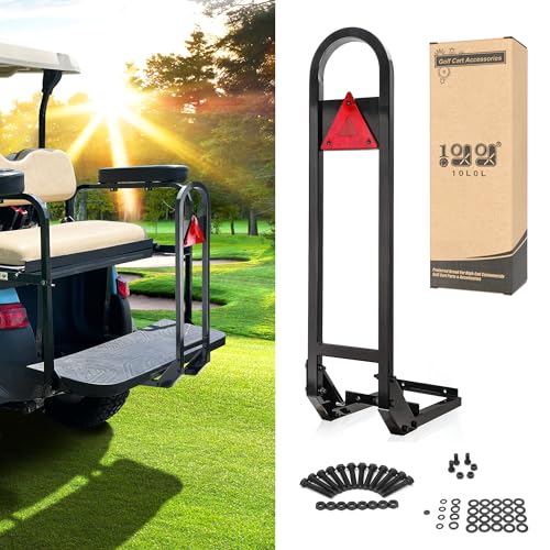 10L0L Universal Golf Cart Rear Seat Safety Grab Bar Fits for Club Car DS/Precedent and for EZGO TXT RXV