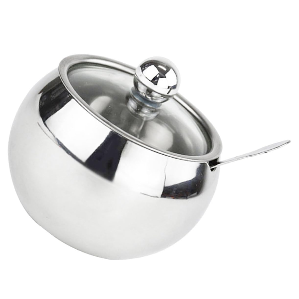 DECHOUS Stainless Steel Seasoning Jar with Airtight Lid Sugar Bowl Spice Container for Kitchen Storage Versatile Spice Holder for Salt Pepper and More