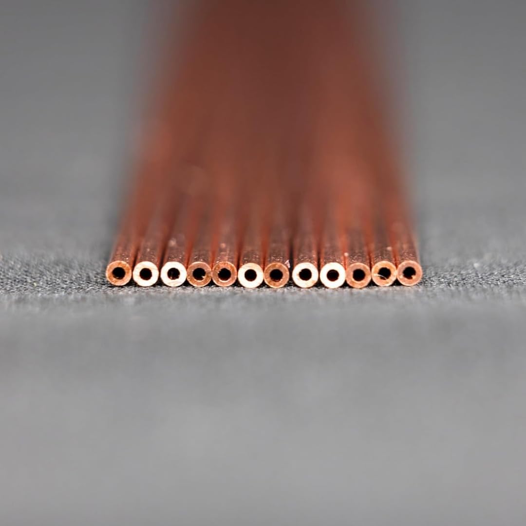 K&S Precision Metals 2917 Kupferrohr, rund, 1/16 x 0,14 x 30,5 cm lang, 12 Stück, hergestellt in den USA