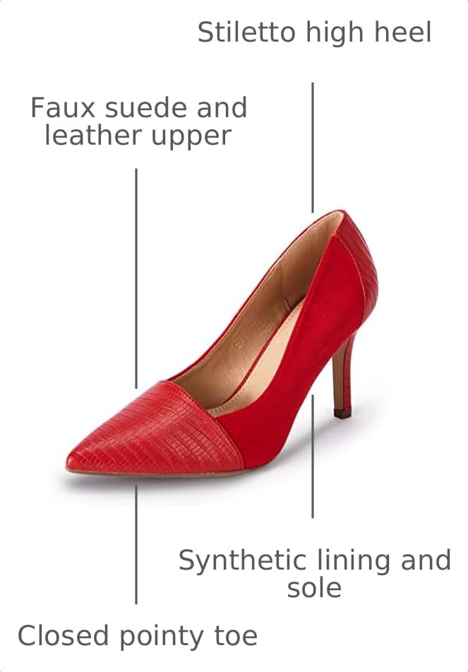 Image of PiePieBuy Womens High Heels Pumps Pointed Toe Slip On Stiletto Classic Dress Party Office Shoes