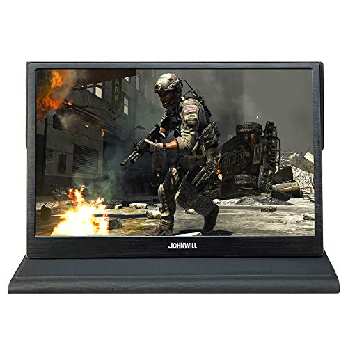 Portable Monitor for Laptop, JOHNWILL 15.6" Gaming Monitor 1920X1080 IPS Portable Display HDMI Input, USB Powered,Built-in Speaker,Compatible with Laptop,PC,PS4, PS3, Xbox Ones,Raspberry Pi