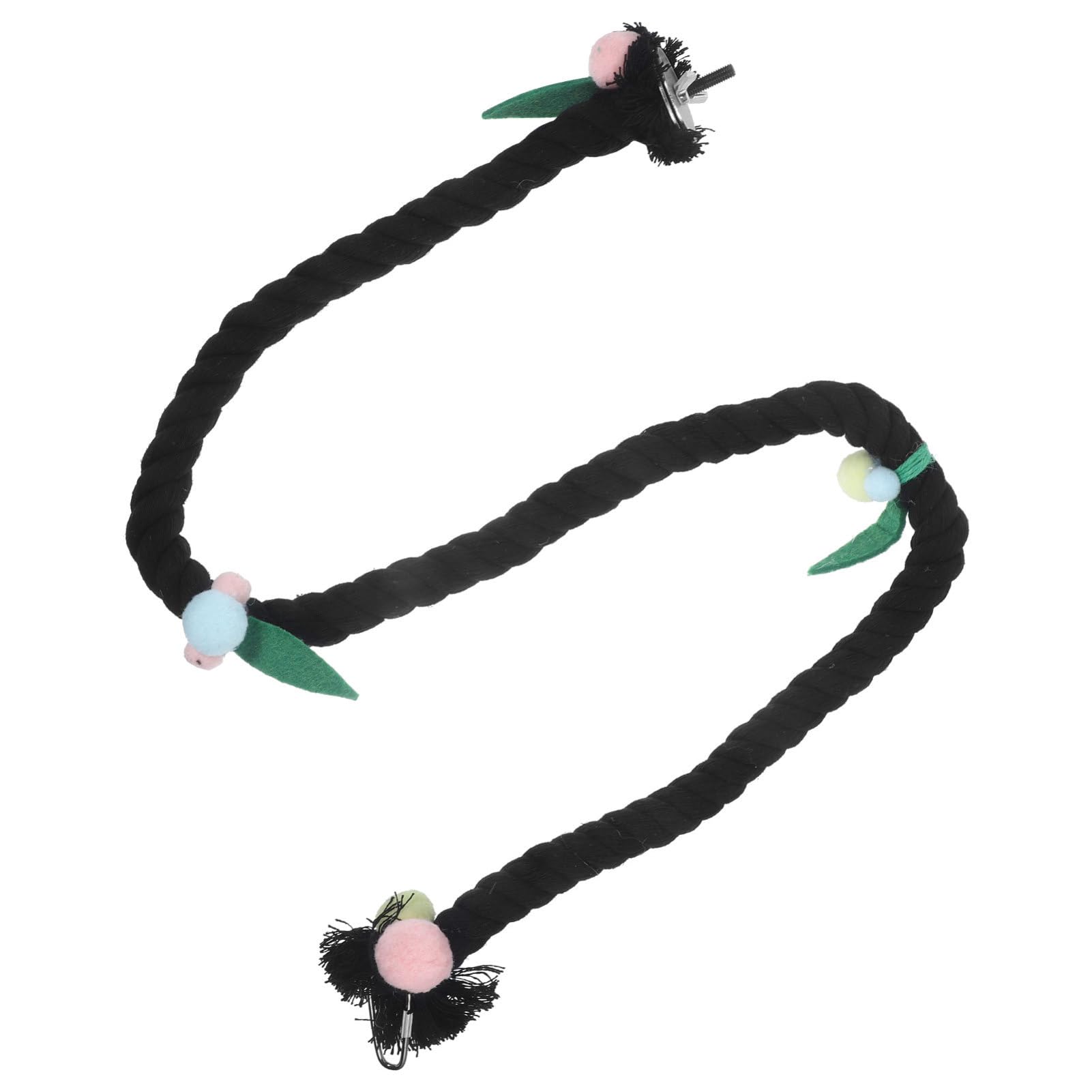 BESPORTBLE 4pièces Balancelle Corde pour Oiseaux Support pour Perroquet Accessoire De Jouet pour Cage à Oiseaux pour Grimper Et Reposer