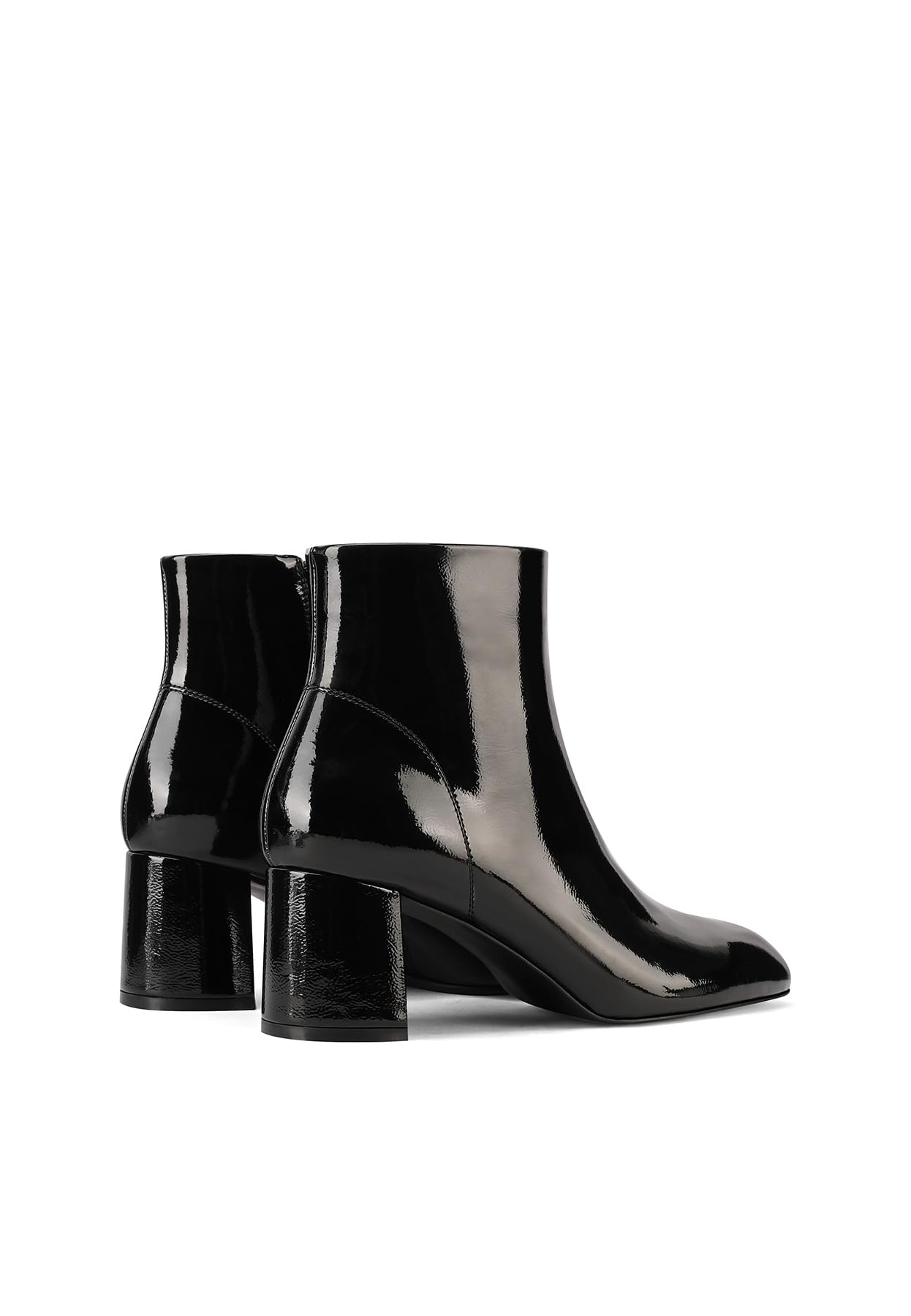 QUEEN HELENA Tronchetti Lucidi Stivaletti con Tacco Casual Donna K3477