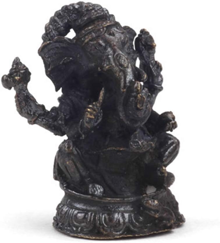 Ganesh Ganesha Made of Metal Detailed Small Portable Companion 2.5cms WITH GIFT BOX