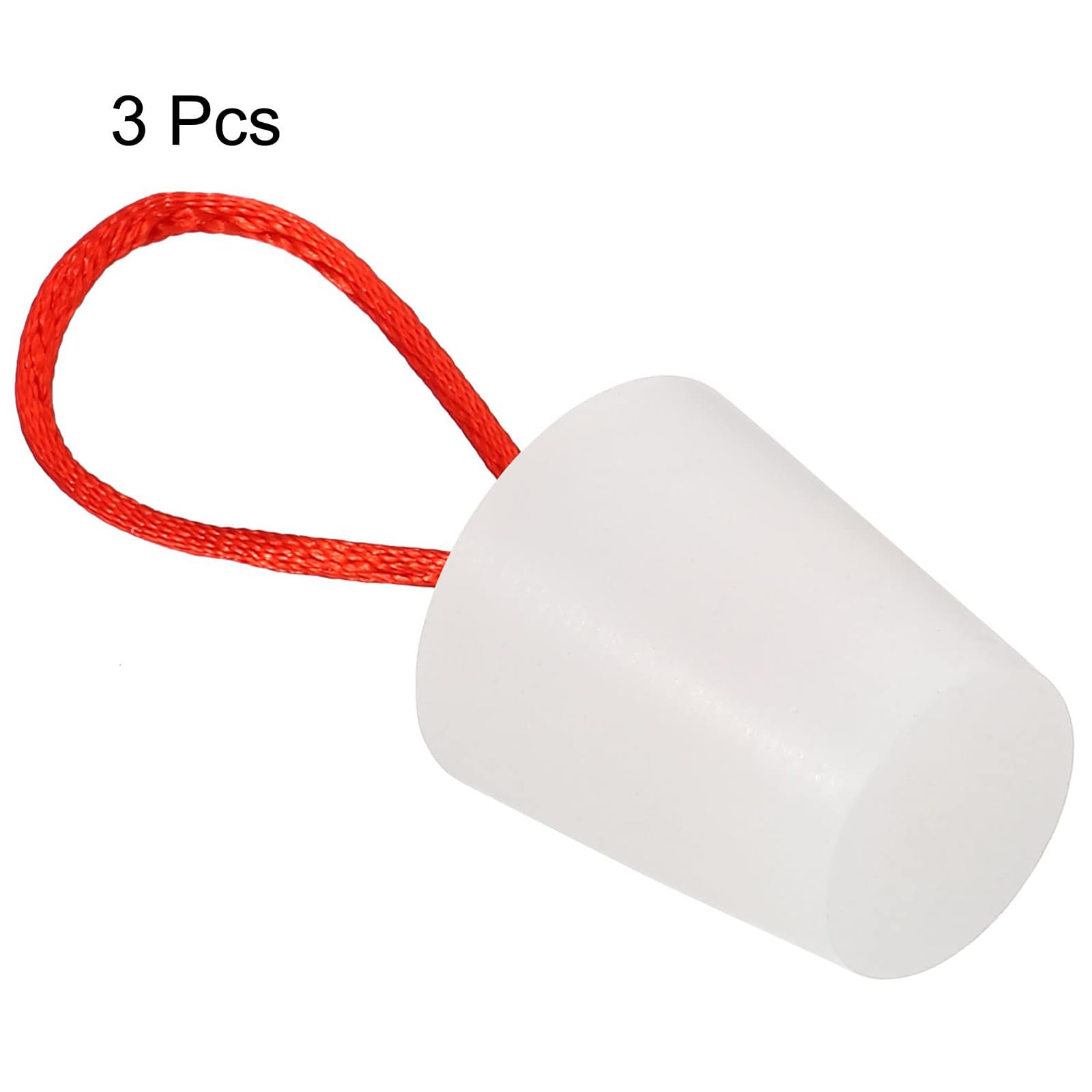 TOP-VIGOR 3Pcs Rubber Tapered Plug, 17mm to 23mm Solid Bathtub Bungs Stopper with Handle - Image 3