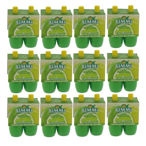 Jus de lime pour cocktails et soirées réussies avec le Lot de 12 Limmi 2 x 125ml