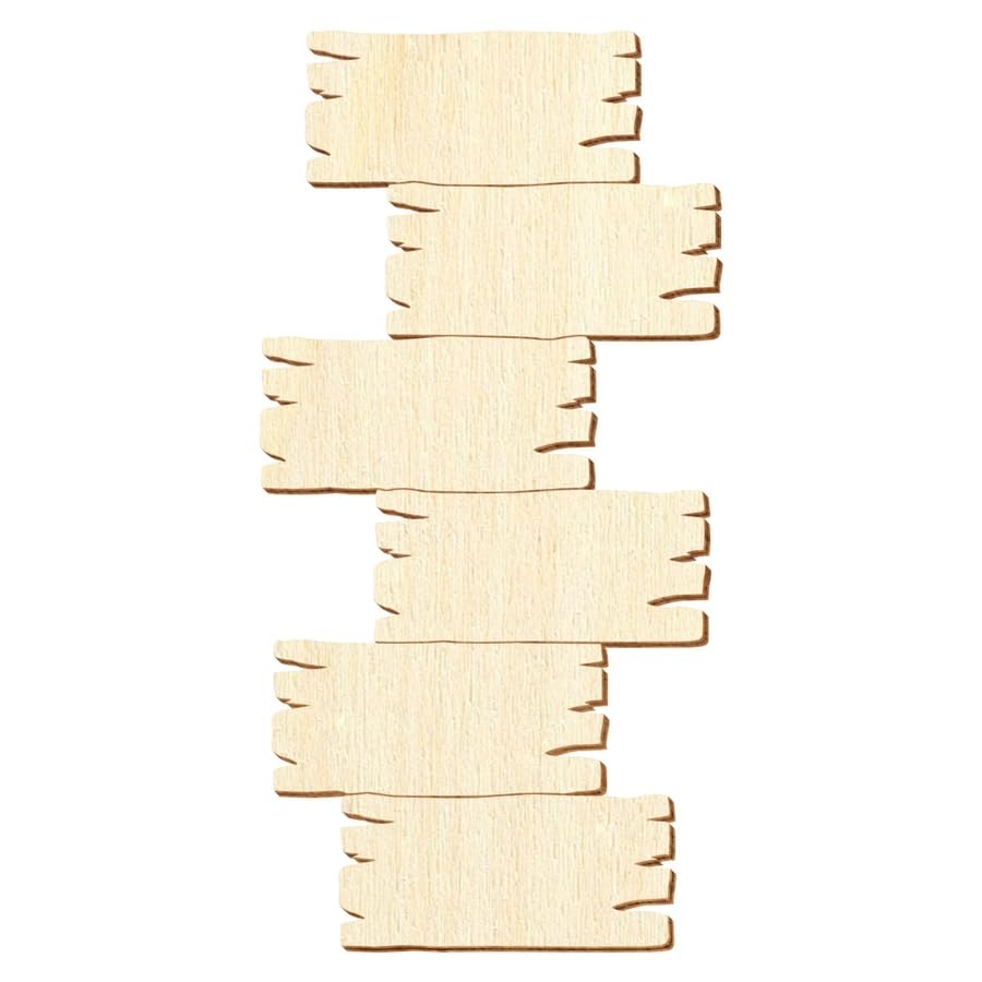 Placa de madera V2 con aspecto de tabla, decoración para manualidades, 5-50 cm, paquete con 100 unidades, altura: 11 cm