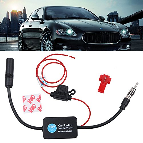 Generic Car Stereo FM&AM Radio Signal Antenna Aerial Signal Amp Amplifier Booster Inline