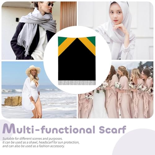 Shawl Scarf Wrap Stole Throw Women Head Wrap Tassels Scarf,Stylish Patriotic Pattern Long Wrap Stole Throw Wrap-123