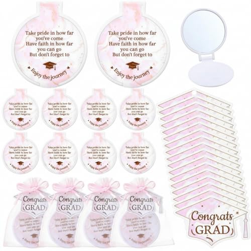 Set de 36 espejos compactos para graduación