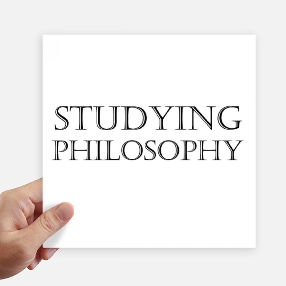 Autocollant carré philosophie DIYthinker pour rénover un mur ou un PC portable