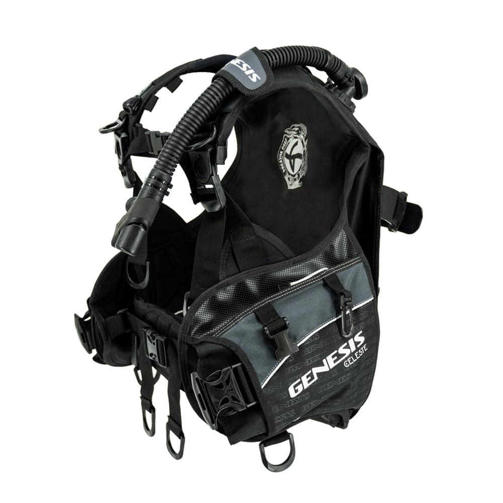 GENESIS Scuba Celeste Weight Integrated Balanced Air Design Women's BCD. Designed specifically for Female Body — Small