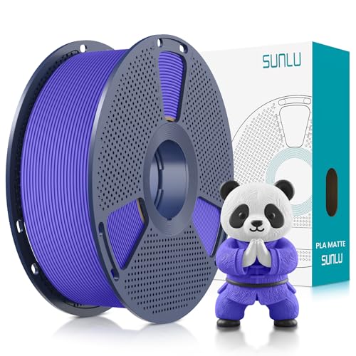 Image of SUNLU PLA Matte 3D Printer Filament 1.75mm, PLA Filament 1kg Spool (2.2lbs), Dimensional Accuracy + /- 0.02mm, Matte Lavender Purple PLA