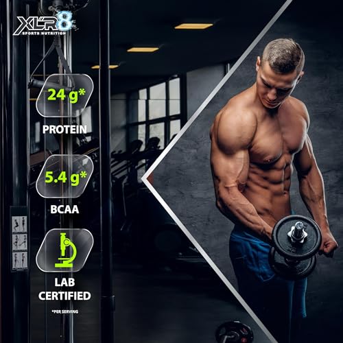 Image of XLR8 Whey Protein Powder with 24 g Protein Content & 5.4 g BCAA (3628 g (Pack of 1), Cookies & Cream)