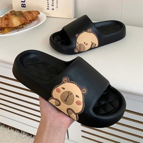 Image of Men's and Women's Capybara Slides,Cute Capybara Slippers for Indoor Outdoor,Non Slip Quick Drying Shower Shoes,Comfort Cloud Slides Sandals