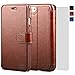TANNC iPhone 8 Wallet Case, iPhone 7 Case, Flip Leather Phone Case [Screen Protector Included] [Card Slot] [Kickstand] - for iPhone 8 and iPhone 7 - Brown