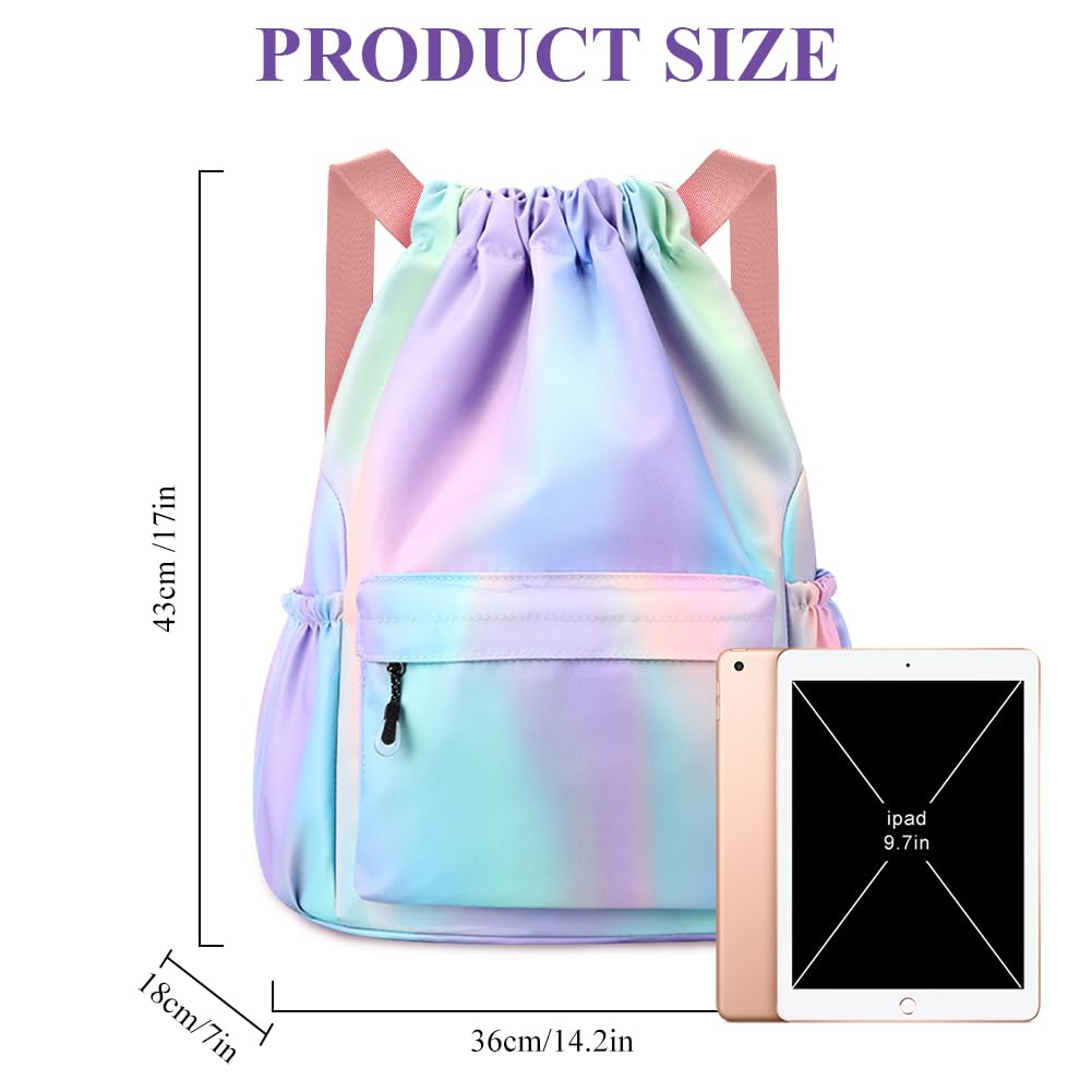 flintronic Borsa con Coulisse, Sacca Sportiva Palestra, Zaino con Coulisse Impermeabile, Sacca da Palestra con Coulisse, Borsa Palestra con Coulisse per Spiaggia Nuoto Fitness